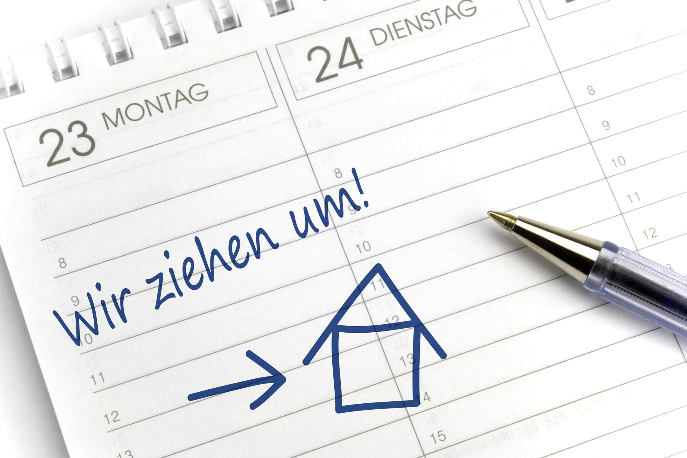 Wir ziehen um