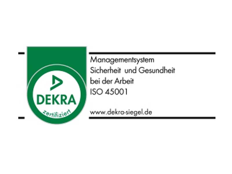 Zertifiziert nach ISO 45001 :2018